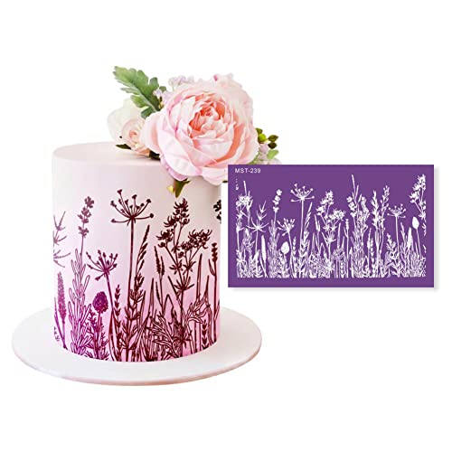 Torten Schablonen Kuchenschablonen Buttercreme Kuchenvorlagen Hohle Blumenmuster Schablone Spitze Fondant Matte für Torten Kunststoff Cake Stencil DIY Fondant Kuchen Dekorationsschablonen Hochzeit von LSGGTIM