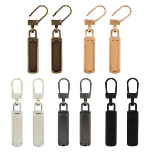 LSOJFE 5 Pcs Reißverschluss Zipper Reißverschluss Zipper ersatz Reisverschlussreparaturset Zipper für Zipper Koffer Stiefel Jackenrucksäcke von LSOJFE