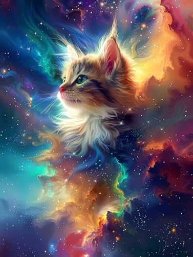 Diamond Painting Erwachsene Katze, Diamond Painting bilder Sternenhimmel, Diy Mosaikherstellung Bastelset Erwachsene, Full Drill Stickerei Kreuzstich Sets für Zimmer Deko, Geschenke 30x40 cm 7-8323 Diamond Painting Erwachsene Katze, Diamond Painting bilder Sternenhimmel, Diy Mosaikherstellung Bastelset Erwachsene, Full Drill Stickerei Kreuzstich Sets für Zimmer Deko, Geschenke 30x40 cm 7-8323 von LSPKKYOU