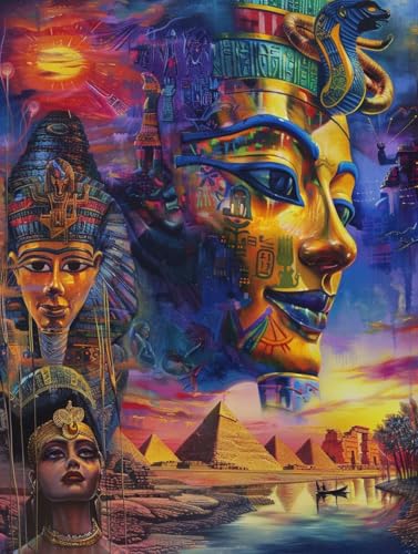 Diamond Painting Erwachsene äGypten, Diamond Painting bilder Pyramide, Diy Mosaikherstellung Bastelset Erwachsene, Full Drill Stickerei Kreuzstich Sets für Zimmer Deko, Geschenke 50x65 cm 7-4995 Diamond Painting Erwachsene äGypten, Diamond Painting bilder Pyramide, Diy Mosaikherstellung Bastelset Erwachsene, Full Drill Stickerei Kreuzstich Sets für Zimmer Deko, Geschenke 50x65 cm 7-4995 von LSPKKYOU