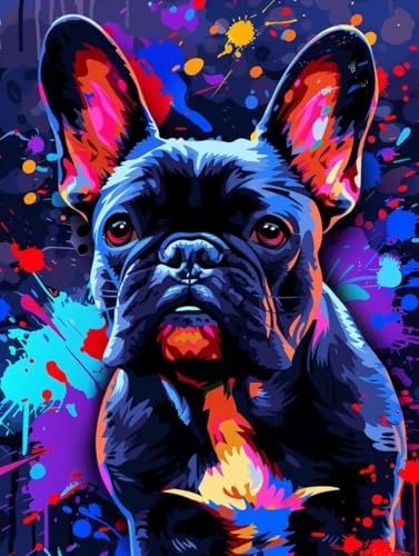 Diamond Painting Hund, 5D Diamond Painting Erwachsene Graffiti, DIY Stickerei Kreuzstich Sets, Full Drill Diamant Bastelset Erwachsene, Mosaikherstellung, Aesthetic für Zimmer Deko, 50x65 cm T-3927 Diamond Painting Hund, 5D Diamond Painting Erwachsene Graffiti, DIY Stickerei Kreuzstich Sets, Full Drill Diamant Bastelset Erwachsene, Mosaikherstellung, Aesthetic für Zimmer Deko, 50x65 cm T-3927 von LSPKKYOU