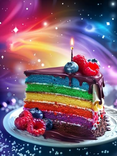Diamond Painting Kuchen, 5D Diamond Painting Erwachsene Nachtisch, DIY Stickerei Kreuzstich Sets, Full Drill Diamant Bastelset Erwachsene, Mosaikherstellung, Aesthetic für Zimmer Deko, 30x40 cm V-9773 Diamond Painting Kuchen, 5D Diamond Painting Erwachsene Nachtisch, DIY Stickerei Kreuzstich Sets, Full Drill Diamant Bastelset Erwachsene, Mosaikherstellung, Aesthetic für Zimmer Deko, 30x40 cm V-9773 von LSPKKYOU