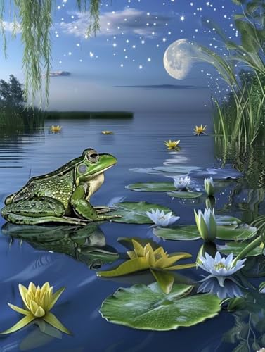 LSPKKYOU Diamond Painting Erwachsene Frosch, Diamond Painting bilder Blume, Diy Mosaikherstellung Bastelset Erwachsene, Full Drill Stickerei Kreuzstich Sets für Zimmer Deko, Geschenke 50x65 cm 2-9283 LSPKKYOU Diamond Painting Erwachsene Frosch, Diamond Painting bilder Blume, Diy Mosaikherstellung Bastelset Erwachsene, Full Drill Stickerei Kreuzstich Sets für Zimmer Deko, Geschenke 50x65 cm 2-9283 von LSPKKYOU