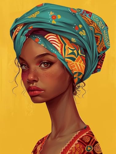 Malen Nach Zahlen Erwachsene Afrikanische Frau, Malen Nach Zahlen GöTtin, Paint by Numbers DIY Handgemalt Ölgemälde Kit Mit 3 Pinsel und Acrylfarbe, Deko Wohnzimmer und Zimmer Deko 80x110 cm U-9290 Malen Nach Zahlen Erwachsene Afrikanische Frau, Malen Nach Zahlen GöTtin, Paint by Numbers DIY Handgemalt Ölgemälde Kit Mit 3 Pinsel und Acrylfarbe, Deko Wohnzimmer und Zimmer Deko 80x110 cm U-9290 von LSPKKYOU