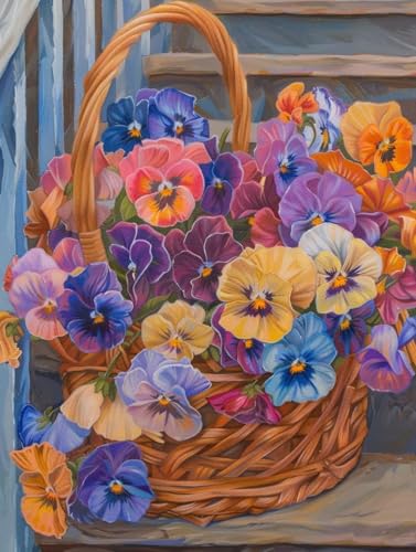 Malen Nach Zahlen Erwachsene Blume Malen Nach Zahlen, Paint by Numbers Adult Blumenkorb, DIY Set Erwachsene Handgemalt Ölgemälde mit Pinseln und Acrylfarben, für Deko Wohnzimmer 40x50 cm 0-5560 Malen Nach Zahlen Erwachsene Blume Malen Nach Zahlen, Paint by Numbers Adult Blumenkorb, DIY Set Erwachsene Handgemalt Ölgemälde mit Pinseln und Acrylfarben, für Deko Wohnzimmer 40x50 cm 0-5560 von LSPKKYOU
