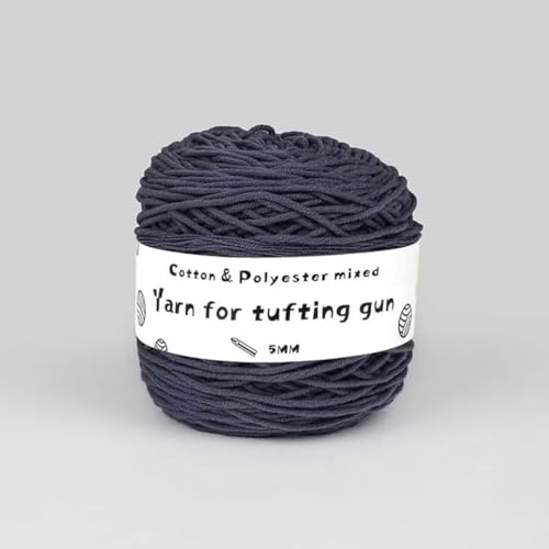 Garn für Tufting-Pistole und Häkeln,190g Tufting-Garn,Baumwoll- und Polyester-Mischgarn für Teppiche,8-fädiges Garn für Herstellung getufteter Teppiche,DIY-Stickgarn für Teppiche,200m Garnknäuel von LSQXSS