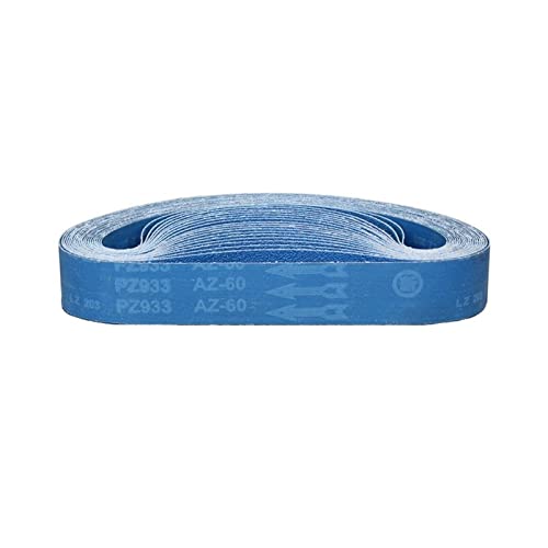 Schleifbänder, Zubehör for Bandschleifer, 7 Stück 915 x 50 mm Schleifbänder-Sets 60#-240# 36"x 2" blaue Zirkonkorund-Schleifbänder for Winkelschleifer von LSSEDA