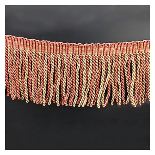 6 m breit 7,5 cm Spitzenband Lange weiße Fransen -Trimm Quaste for DIY Lateinische Kleiderbühne Kleidung Vorhänge Nähzubehör(Color:Orange) von LSYHHXC