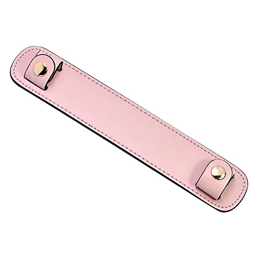 LSYHHXC 2PC Frauen Dame Tasche Strap Dekompression Schulter Pads Griff Befestigungs Clip Tasche Zubehör Breite Leder Tasche Strap Schulter Rest(Pink) von LSYHHXC