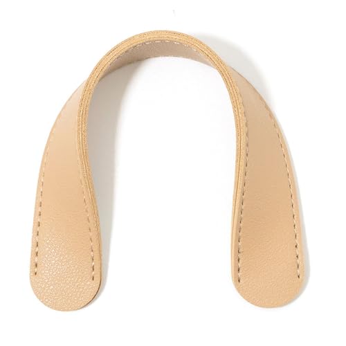 LSYHHXC 2Pc Tasche Strap Dekompression Schulter Pads Anti-Slip Griff Befestigungs Clip Tasche Zubehör Breite Pu Leder Tasche Gürtel Schulter Rest(Khaki) von LSYHHXC