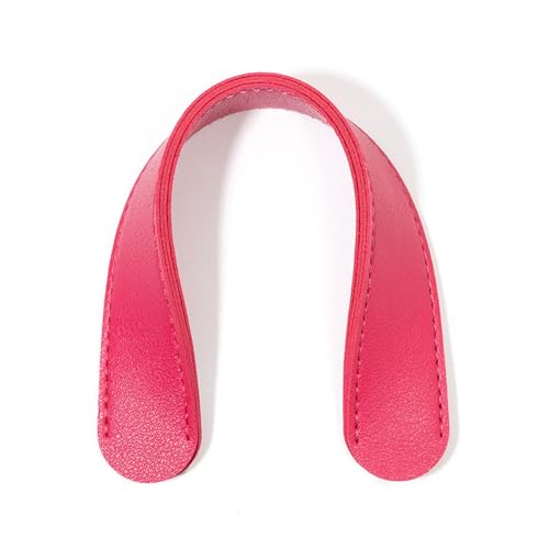 LSYHHXC 2Pc Tasche Strap Dekompression Schulter Pads Anti-Slip Griff Befestigungs Clip Tasche Zubehör Breite Pu Leder Tasche Gürtel Schulter Rest(Rose red) von LSYHHXC