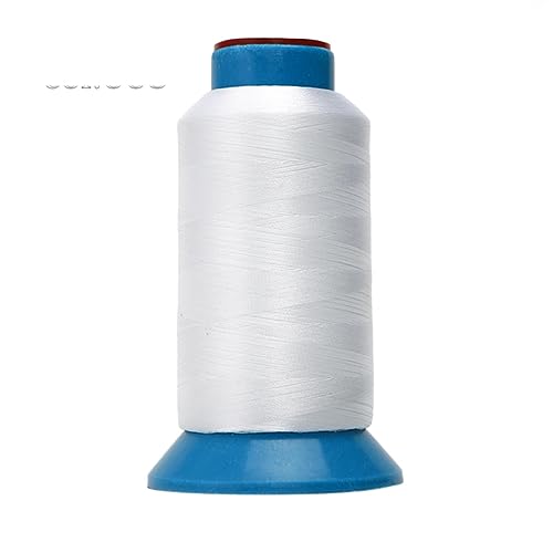 60 WT dünnes Polyester-Stickgarn 75D/2 4000 Meter zum maschinellen Nähen 37 Farben erhältlich A-568 Weiß von LSYLXBAI