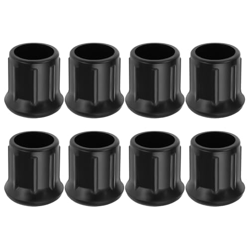 LT Easiyl Gummifüße, Stopper, geeignet für Möbelbeine, Leitern, Tische und Stuhlbeine, Innendurchmesser, 25 mm, 8 Stück (schwarz) von LT Easiyl