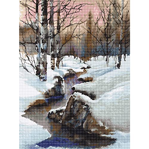 Luca-S Gobelin Set Winter, Zählmuster, 22x29,5cm von LUCAS