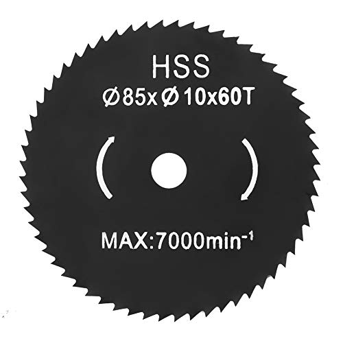Mini-Kreissägeblatt-Trennscheibe mit 60 Zähnen, Verschleißfest, Scharfe Schneidkante, Hohe Härte, Flache und Glatte Schnitte, aus Schnellarbeitsstahl, für Zuhause, Werkstatt, von LUCKDANO