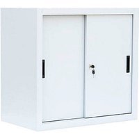 LÜLLMANN Schiebetürenschrank, 550087 signalweiß 1 Fachboden 80,0 x 45,0 x 75,0 cm von LÜLLMANN