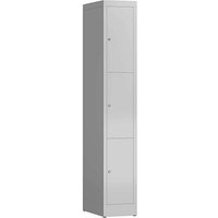 ClassiX Schließfachschrank lichtgrau X-520310, 3 Schließfächer 31,0 x 50,0 x 180,0 cm von ClassiX