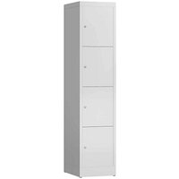 ClassiX Schließfachschrank lichtgrau X-523410, 4 Schließfächer 41,5 x 50,0 x 180,0 cm von ClassiX