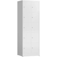 ClassiX Schließfachschrank signalweiß X-520527, 10 Schließfächer 59,0 x 50,0 x 180,0 cm von ClassiX