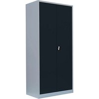 LÜLLMANN Stahlschrank 530358 anthrazit, lichtgrau 92,5 x 50,0 x 195,0 cm, aufgebaut von LÜLLMANN