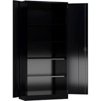 ClassiX Stahlschrank X-530359 tiefschwarz 92,0 x 50,0 x 194,5 cm, aufgebaut von ClassiX