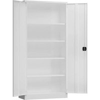 ClassiX Stahlschrank X-530367 signalweiß 92,0 x 60,0 x 194,5 cm, aufgebaut von ClassiX