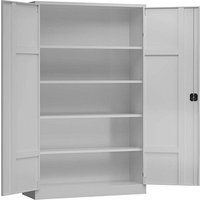 ClassiX Stahlschrank X-530380 lichtgrau 120,0 x 60,0 x 194,5 cm, aufgebaut von ClassiX