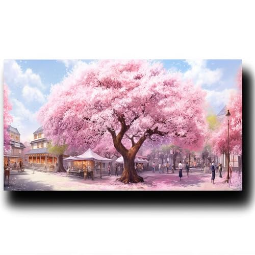 Baum Malen Nach Zahlenn Erwachsene -Landschaft Malen Nach Zahlen ab 9 jahre Mädchen, Acrylfarben Set Malen Nach Zahlen kinder, Kreativ set für Erwachsene Bastelset, Wanddeko und Geschenk 30X60cm 2-T-7 von LUESSJAO