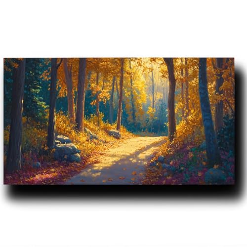 Baum Malen Nach Zahlenn Erwachsene-Landschaft Malen Nach Zahlen ab 9 jahre Mädchen, Acrylfarben Set Malen Nach Zahlen kinder, Kreativ set für Erwachsene Bastelset, Wanddeko und Geschenk 70X140cm 6-D-4 von LUESSJAO