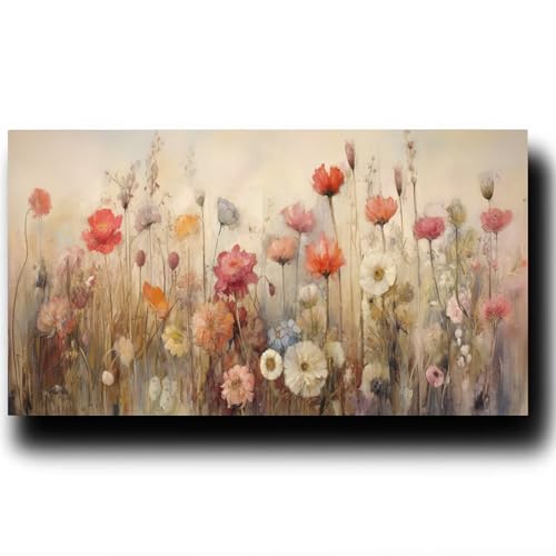 Blume Malen Nach Zahlenn Erwachsene - Pflanze Malen Nach Zahlen ab 9 jahre Mädchen, Acrylfarben Set Malen Nach Zahlen kinder, Kreativ set für Erwachsene Bastelset, Wanddeko und Geschenk 90X180cm 8-T-Z von LUESSJAO