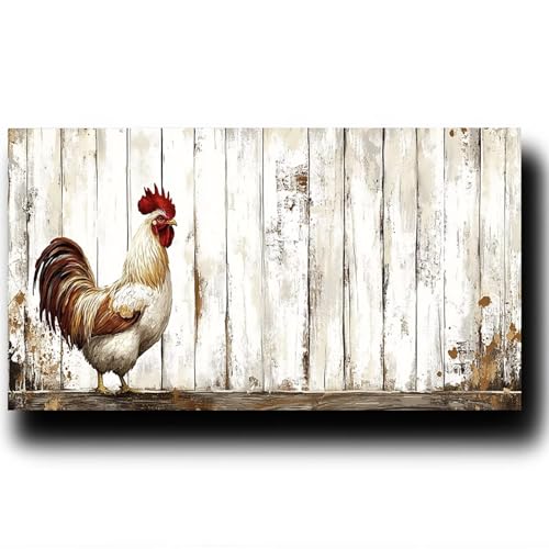 DIY Malen nach Zahlen Erwachsene Huhn Malen nach Zahlen ab 7 jahre Mädchen Tier Kreativ set für Erwachsene mit Leinwand Acrylfarben set und Pinsel, Bastelset zum Bemalen für Wanddeko 60X120cm 5w-1-E von LUESSJAO