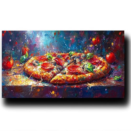 Malen Nach Zahlen Erwachsene Pizza -Malen Nach Zahlen Kinder -Paint by Numbers Adults Obst -Malen Nach Zahlen Erwachsene Leinwand Pinsel -Bastelset Erwachsene -Geschenke für Frauen 90X180cm 8-L-1 von LUESSJAO