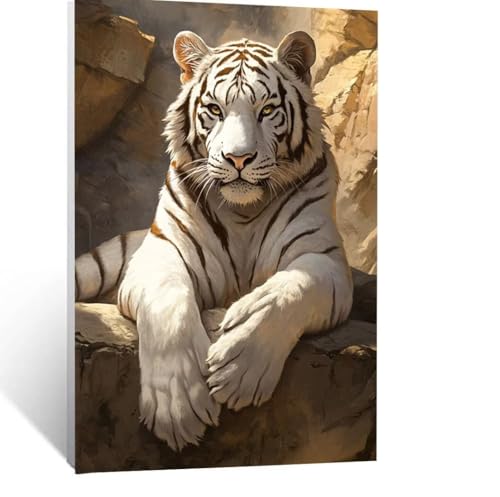 Malen Nach Zahlen Erwachsene Tiger Malen Nach Zahlen Kinder Tier mit Pinsel und Wasserdicht Leinwand Acrylfarben Set, Diy Set Erwachsene Bilder 150x100 cm für Zimmer Deko Geschenke für Frauen LSJ-3245 Malen Nach Zahlen Erwachsene Tiger Malen Nach Zahlen Kinder Tier mit Pinsel und Wasserdicht Leinwand Acrylfarben Set, Diy Set Erwachsene Bilder 150x100 cm für Zimmer Deko Geschenke für Frauen LSJ-3245 von LUESSJAO