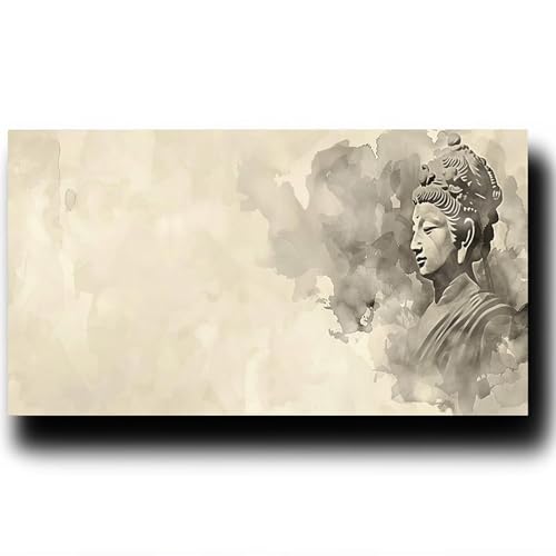 Malen Nach Zahlen Erwachsene Zen, Paint by Numbers Leinwand Bilder Abstrakt,Diy GemäLde Kit mit Pinsel und Acrylfarben Set Als Geschenk für Frauen, Deko Wohnzimmer Groß Malen Bastelset 100X200cm 9-8-2 von LUESSJAO