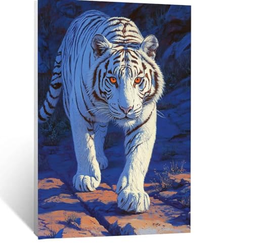 Tiger Malen Nach Zahlen Erwachsene, Malen nach Zahlen auf Leinwand mit Pinsel und Acrylfarben 70x50CM DIY Basteln Erwachsene Leinwand Bilder Tier für Wanddeko Wohnzimmer Geschenke für Frauen LSJ-1996 Tiger Malen Nach Zahlen Erwachsene, Malen nach Zahlen auf Leinwand mit Pinsel und Acrylfarben 70x50CM DIY Basteln Erwachsene Leinwand Bilder Tier für Wanddeko Wohnzimmer Geschenke für Frauen LSJ-1996 von LUESSJAO