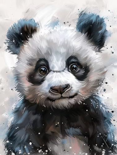 Diamond Painting Panda Diamond Painting Erwachsene Groß XXL Tier Crystal Art Bastelset Erwachsene Anfänger DIY Mosaikherstellung Bastelset für Zimmer Deko, Geschenke für Frauen (35 * 50cm) -2502y87 von LUESUAYN