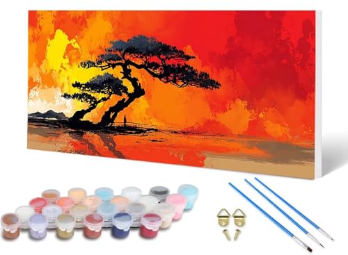Malen Nach Zahlen Erwachsene Baum Malen Nach Zahlen Landschaft, DIY Set Erwachsene Paint by Numbers mit 3 Pinsel und Acrylfarben & Leinwand für Zimmer Deko Wohnzimmer, Geschenke 80 x 160 cm -lsy2506GX Malen Nach Zahlen Erwachsene Baum Malen Nach Zahlen Landschaft, DIY Set Erwachsene Paint by Numbers mit 3 Pinsel und Acrylfarben & Leinwand für Zimmer Deko Wohnzimmer, Geschenke 80 x 160 cm -lsy2506GX von LUESUAYN