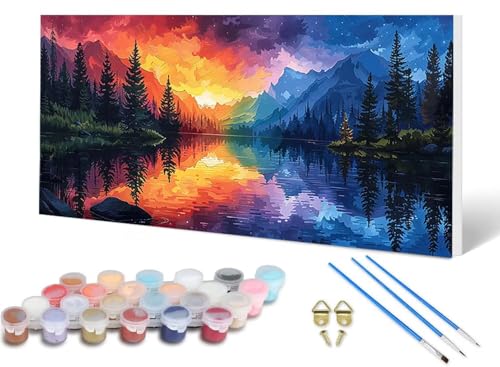 Malen Nach Zahlen Erwachsene Landschaft Malen Nach Zahlen Natur, DIY Set Erwachsene Paint by Numbers mit 3 Pinsel und Acrylfarben & Leinwand für Zimmer Deko Wohnzimmer, Geschenke 80X160 CM -lsy2506G9 Malen Nach Zahlen Erwachsene Landschaft Malen Nach Zahlen Natur, DIY Set Erwachsene Paint by Numbers mit 3 Pinsel und Acrylfarben & Leinwand für Zimmer Deko Wohnzimmer, Geschenke 80X160 CM -lsy2506G9 von LUESUAYN