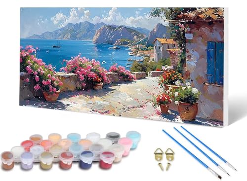 Malen Nach Zahlen Erwachsene Stadt Malen Nach Zahlen Ozean, DIY Set Erwachsene Paint by Numbers mit 3 Pinsel und Acrylfarben & Knitterfreie Leinwand für Zimmer Deko Wohnzimmer 60 x 120 cm -lsy250620 Malen Nach Zahlen Erwachsene Stadt Malen Nach Zahlen Ozean, DIY Set Erwachsene Paint by Numbers mit 3 Pinsel und Acrylfarben & Knitterfreie Leinwand für Zimmer Deko Wohnzimmer 60 x 120 cm -lsy250620 von LUESUAYN