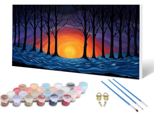 Malen Nach Zahlen Erwachsene Wald Malen Nach Zahlen Landschaft, DIY Set Erwachsene Paint by Numbers mit 3 Pinsel und Acrylfarben & Leinwand für Zimmer Deko Wohnzimmer, Geschenke 80 x 160 cm -lsy25067T Malen Nach Zahlen Erwachsene Wald Malen Nach Zahlen Landschaft, DIY Set Erwachsene Paint by Numbers mit 3 Pinsel und Acrylfarben & Leinwand für Zimmer Deko Wohnzimmer, Geschenke 80 x 160 cm -lsy25067T von LUESUAYN