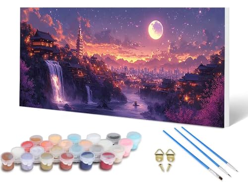 Malen Nach Zahlen Japan Malen Nach Zahlen Erwachsene Landschaft 100 x 300 cm, DIY Paint by Numbers Bastelset Erwachsene Anfänger mit 3 Pinsel und Acrylfarben & Leinwand für Wanddeko -lsy250662J8 Malen Nach Zahlen Japan Malen Nach Zahlen Erwachsene Landschaft 100 x 300 cm, DIY Paint by Numbers Bastelset Erwachsene Anfänger mit 3 Pinsel und Acrylfarben & Leinwand für Wanddeko -lsy250662J8 von LUESUAYN