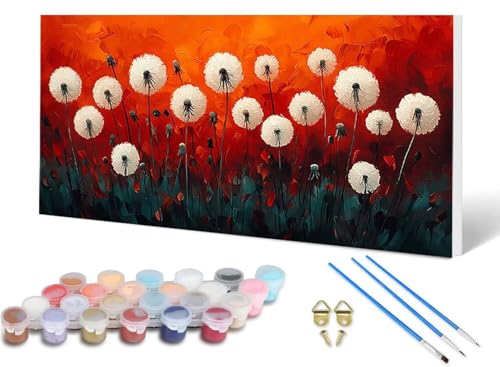Malen Nach Zahlen Löwenzahn Malen Nach Zahlen Erwachsene Blume 50 x 100 cm, DIY Paint by Numbers Bastelset Erwachsene Anfänger mit 3 Pinsel und Acrylfarben & Leinwand für Wanddeko, Geschenke -lsy25611 Malen Nach Zahlen Löwenzahn Malen Nach Zahlen Erwachsene Blume 50 x 100 cm, DIY Paint by Numbers Bastelset Erwachsene Anfänger mit 3 Pinsel und Acrylfarben & Leinwand für Wanddeko, Geschenke -lsy25611 von LUESUAYN