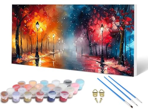 Malen Nach Zahlen Stadt Malen Nach Zahlen Erwachsene Landschaft 70X140CM, DIY Paint by Numbers Bastelset Erwachsene Anfänger mit 3 Pinsel und Acrylfarben & Leinwand für Wanddeko, Geschenke -lsy2506AW Malen Nach Zahlen Stadt Malen Nach Zahlen Erwachsene Landschaft 70X140CM, DIY Paint by Numbers Bastelset Erwachsene Anfänger mit 3 Pinsel und Acrylfarben & Leinwand für Wanddeko, Geschenke -lsy2506AW von LUESUAYN