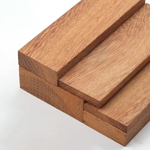 LUFAA Gelbes Wenge-Holz for DIY-Messergriff-Patch-Material Handgefertigtes Sandelholz 16 Arten Holz erhältlich 12 * 4 * 1 cm Holzarbeiten 1 Stck (Wood Thickness : 20x4.8x4.8cm) von LUFAA