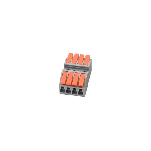 LUJIAYA Anschluss Klemmenleiste 10PCS GEC1 Mini Quick Wire Leiter Stecker Schnell Anschluss Terminal Block 1 In Mehrere Out Mit Befestigungs Loch Mini-Fast Wire Verbinder(GEC1-NH4P 10PCS) von LUJIAYA