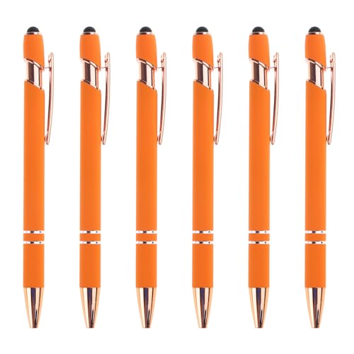 LUJIYY 6 Stück Druckkugelschreiber mit Stylus Spitze 2 in 1 Stylus Kugelschreiber Business Signing Pen Geschenk Stift Druckstift von LUJIYY