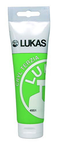 LUKAS CRYL TERZIA 125 ml - Acrylfarbe in Studien-Qualität - Farbton Chromgrün hell (imit.) von LUKAS