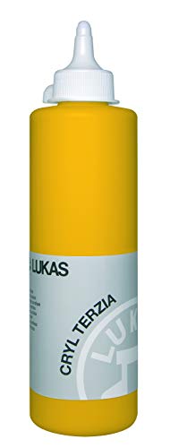 LUKAS CRYL TERZIA 500 ml - Acrylfarbe in Studien-Qualität - Farbton Indischgelb von LUKAS