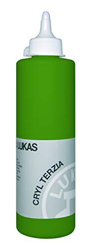 LUKAS CRYL TERZIA 500 ml - Acrylfarbe in Studien-Qualität - Farbton Saftgrün von LUKAS