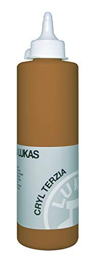 LUKAS CRYL TERZIA 500 ml - Acrylfarbe in Studien-Qualität - Farbton Terra di Siena natur von LUKAS